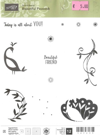 Stamp Set Beautiful Paecock (Phortopolymer)