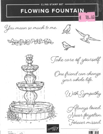 Stamp Set Flowing Fountain (Cling)