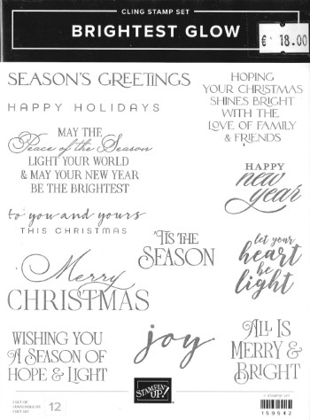 Stamp Set Brightest Glow (cling)