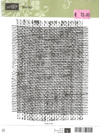 Stamp Set Burlap (Cling)