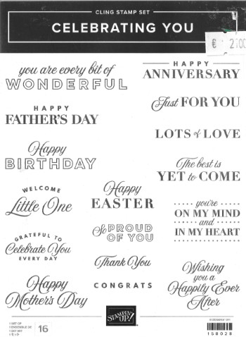 Stamp Set Celebrating You (Cling)