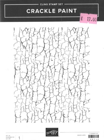 Stamp Set Crackle Paint (Cling)