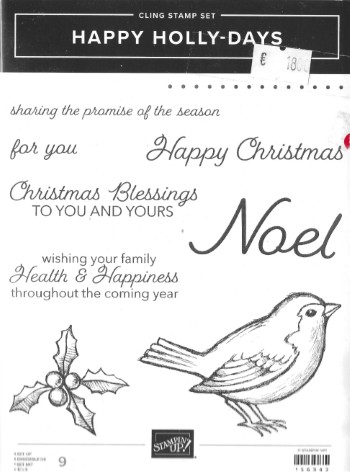 Stamp Set Happy Holly-Days (cling)