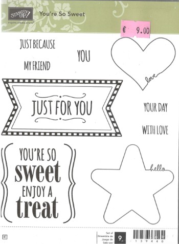 Stamp Set You're So Sweet (Cling)
