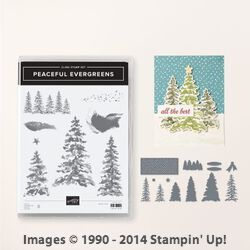 Bundle Peaceful Evergreens & Peaceful Evergreens Dies